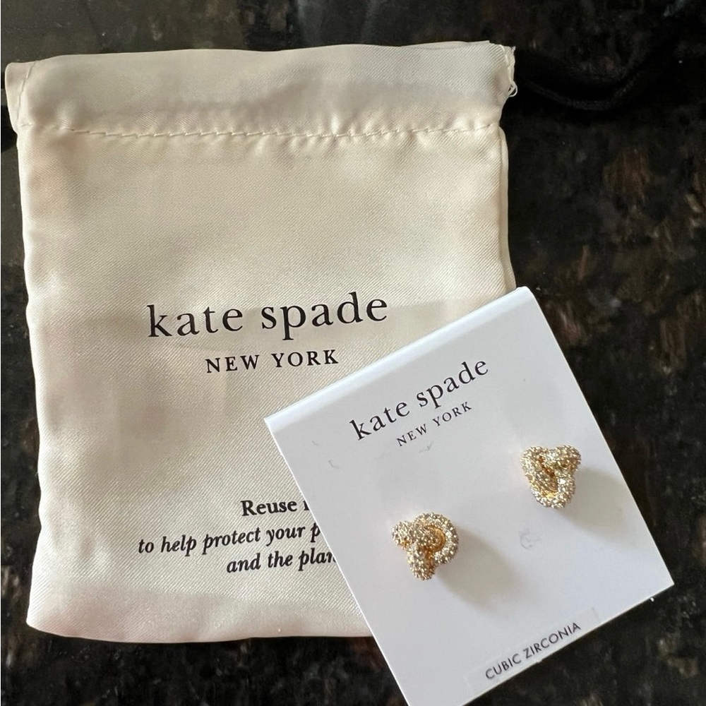 Brand new Kate Spade Glittering Heart Studs